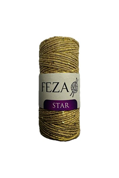 FEZA GROUP Star Glitter Paper Look Thread, 200 Gr, 220 m