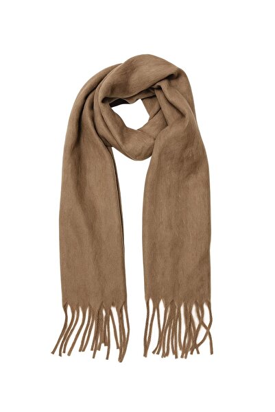 Vanelia Sütlü Kahve Yumuşak Dokulu Puffy Atkı Şal