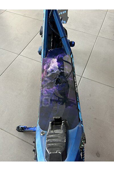 bisiklet dünyam ONVO RX5 Scooter Pleksi Tabanlık Yapışkanlı Deck 3MM Mor Ölüm