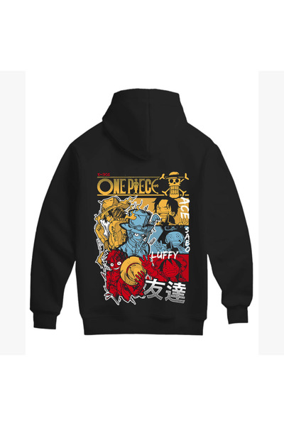 MAGORS ONE PIECE HAYRANLARI İÇİN ÖZEL TASARIM UNISEX KAPÜŞONLU PAMUKLU SWEATSHIRT (HOODIE)