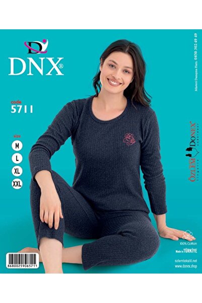 dnx Women's Long Sleeve Pajama Set