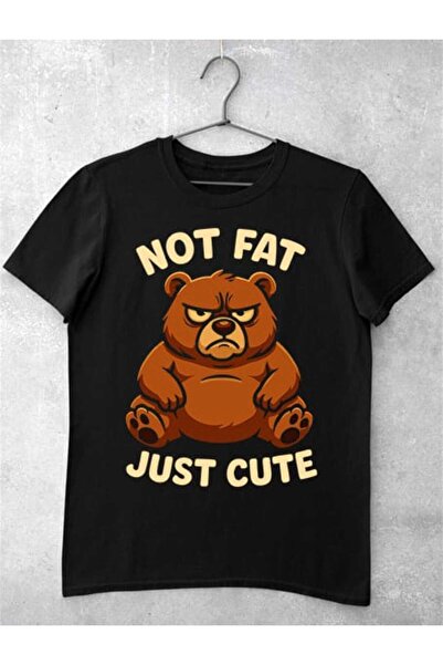 GRIZZLY SHOP.RO Tricou Bărbați Not Fat Just Cute