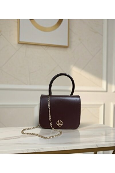 MADESSA COLLECTION Zarif Kutu Model Zincir Askılı Acı Kahve Kadın El Ve Omuz ...