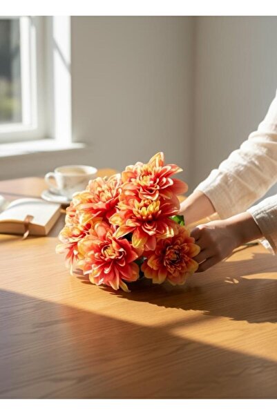 Nettenevime Artificial Flower Pink Dark 7 Star Flower Bunch 40*30cm