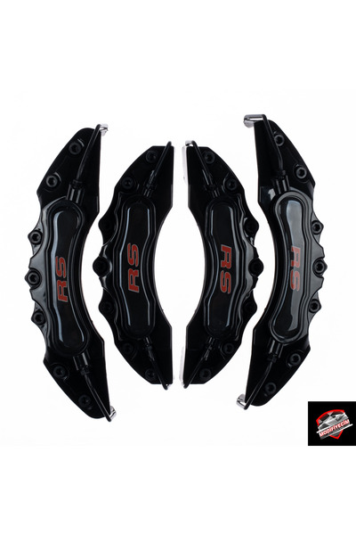 Modifiyecim SİYAH FORD RS (KIRMIZI) 4'LÜ KALİPER SETİ YAPIŞTIRMA LOGOLU