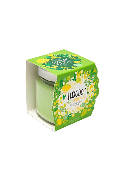 Luxodor Candles Luxodor Floral Line Scented Candle Green Tea & Lemongrass 135g