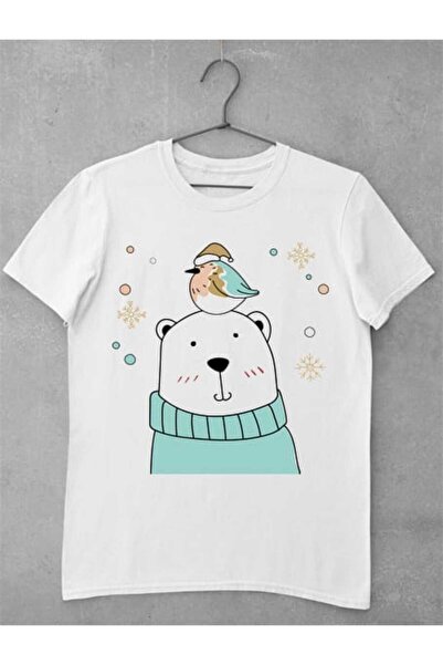 GRIZZLY SHOP.RO Tricouri Femei de Craciun - Pasarea si Ursu