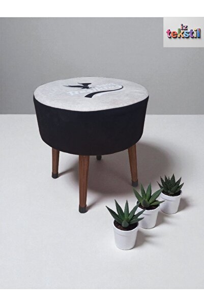 İZ WORTH WEARİNG Puf Koltuk Tabure TARAFTAR BEŞİKTAŞ YAZILI EN:38-YÜK:39.DÖŞE...