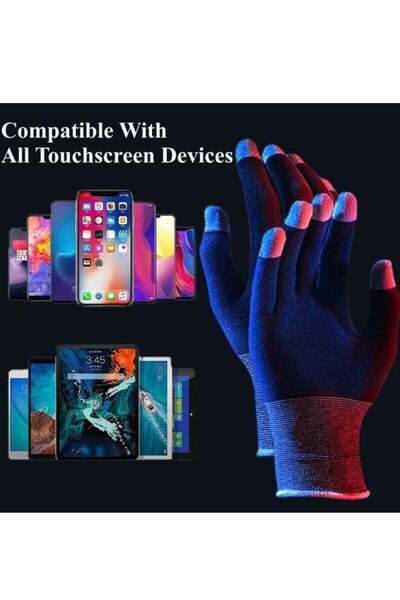 Generic Touchscreen Gaming Gloves - Anti-Sweat Breathable Seamless Gloves for Mobile & Tablet