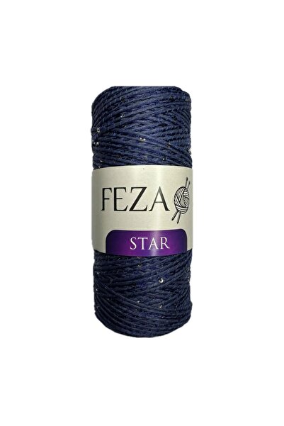 FEZA GROUP Star Glitter Paper Look Thread, 200 Gr, 220 m