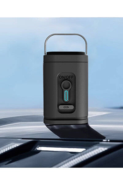 3’ü 1 Arada Taşınabilir USB Şarjlı Elektrikli Hava Pompası - Şişirme/Çekme & Led Işıklı