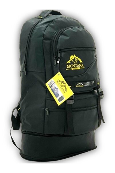 KY Montana Mountainer Black 55+10 Liter Bellows Waterproof 4 Compartment Trav...
