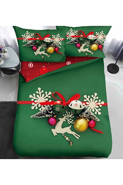 naniland.ro Christmas bed linen for one person 4 pieces Argintar CR050