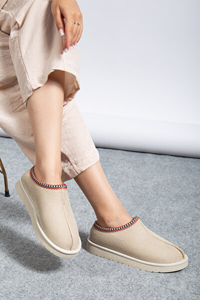 BURE AYAKKABI Hep Moda Tarz Kadın Ayakkabı Kasap Model Etnik Biyeli Bot İnce ...