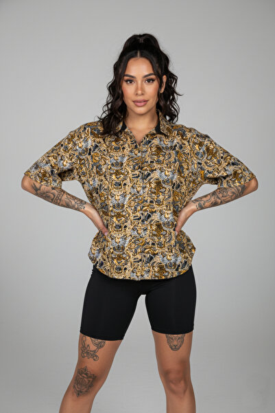 El dueno Classico Series Dorado Gold-Black Old School Streetwear Unisex Polo Shirt