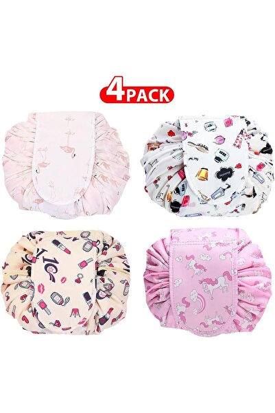 Margoun Drawstring Makeup Bag Waterproof Large Cosmetic Toiletry Organizer BAG001(4 pack)