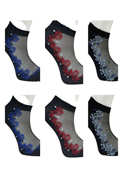 MYS GRUP TEKSTİL Șosete de vară subțiri din bumbac moale piese pentru femei, ...