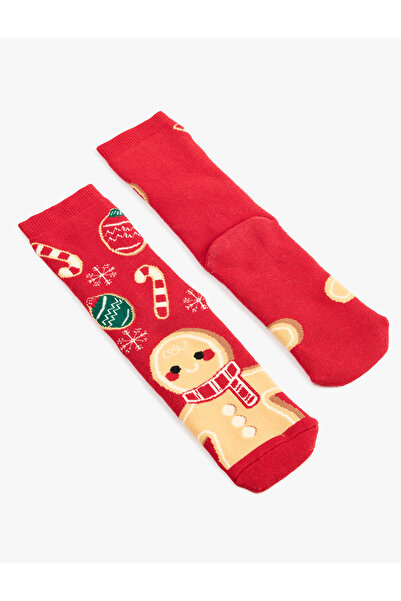 Koton Christmas Themed Cotton Thick Socks