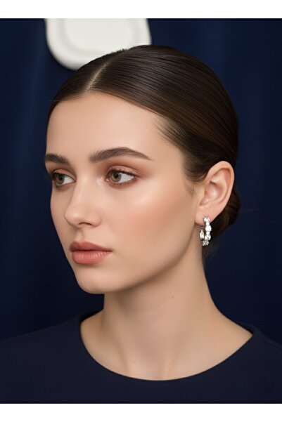 OEM Kararmaz Xuping Çıtçıt Kilitli Su Yolu Taşlı Şık Kadın Küpe