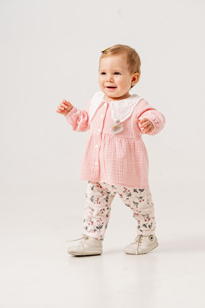 JNF kids Baby Girl & Child Muslin Transitional Double Set