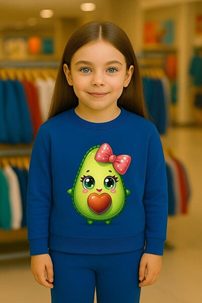 playwear Παιδικό βαμβακερό σετ φούτερ με στάμπα AVAKADO 3- 4 -5 -6 -7 -8 -9 -...