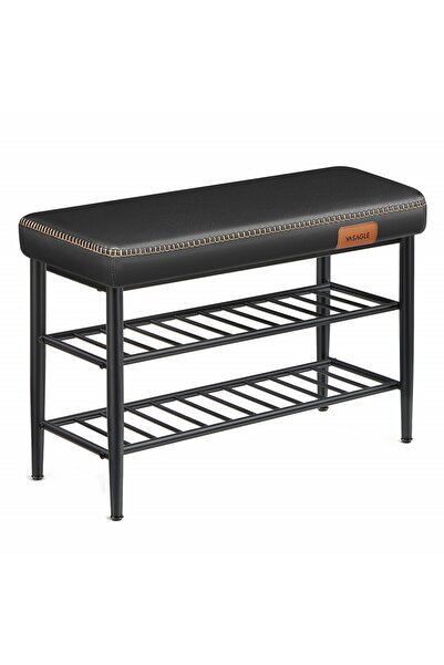 Talis Chest hallway bench with storage, Vasagle, Black, 80x30x50 cm