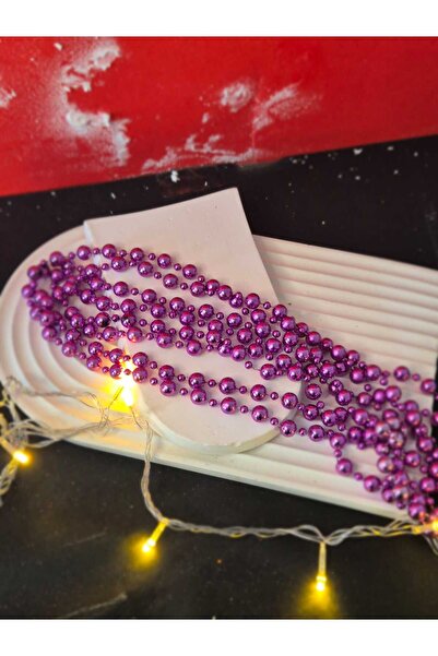 mıstıque home New Year Decoration Bead Chain 3 Meters Blue