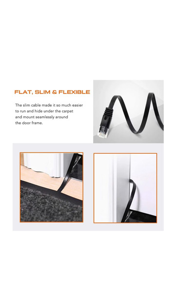 OEM CAT6 ethernet cable, length 30 m, compatible with Xbox, PS4, Smart TV, black