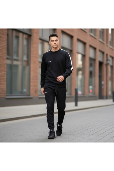 celevri Men's 100% Premium Cotton Raglan Sleeve Tracksuit