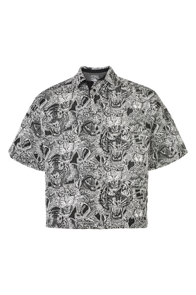 El dueno Classico Series Rugiente Black and White Old School Streetwear Unisex Polo Shirt