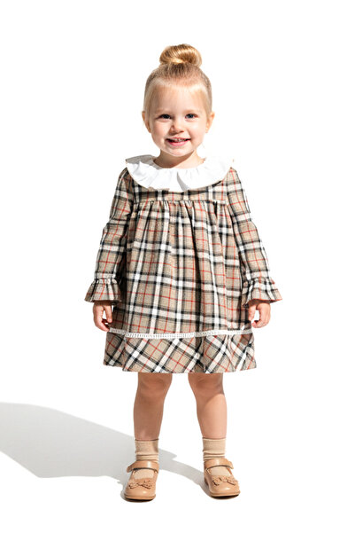 Baby Animals Kız Bebek Elbise Kız Çocuk Elbise Yakalı Doğum Günü Parti Düğün ...