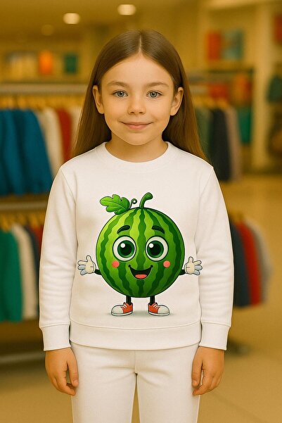 playwear Παιδικό Βαμβακερό Σετ Φούτερ με στάμπα ΚΑΡΠΟΥΖΙ για ΗΛΙΚΙΕΣ 3- 4 -5 ...