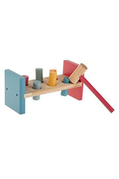 OEM Wooden Toy Workbench with Colored Shapes & Hammer for Babies 22 x 9 x 10 cm