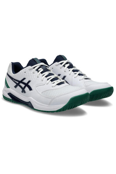 Asics GEL-DEDICATE 8 Erkek Beyaz-Mavi Tenis Ayakkabısı 1041A408-105