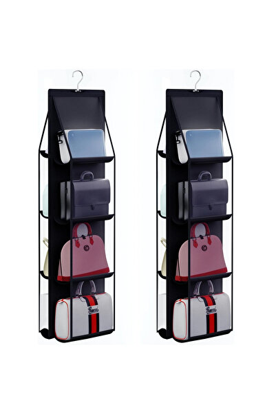 OEM Set of 2 Kyylz bag holders, 117 x 16 x 35 cm, textile, black