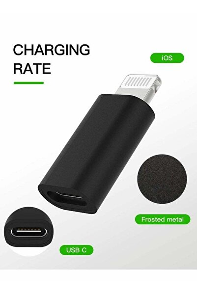 Generic USB-C Female to Lightning Male Adapter, PD Fast Charge Converter for iPhone, 3pcs