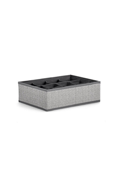 Bizzotto Tidy Storage Box Grigio 12P