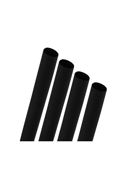 Kraft Set of 100 heat shrink tubes 6 sizes, black,
