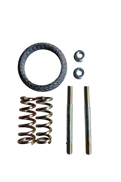 Yerli Renault 9 Egzoz Boğaz Tamir Kiti Tel Conta-Saplama-Egzoz Yayı-Somun