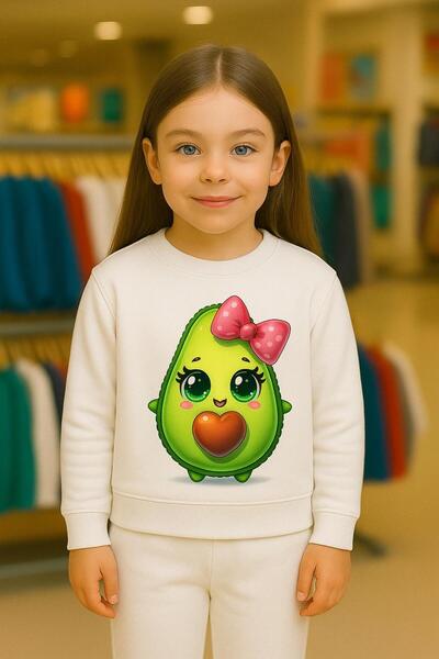 playwear Παιδικό βαμβακερό σετ φούτερ με στάμπα AVAKADO 3- 4 -5 -6 -7 -8 -9 -...