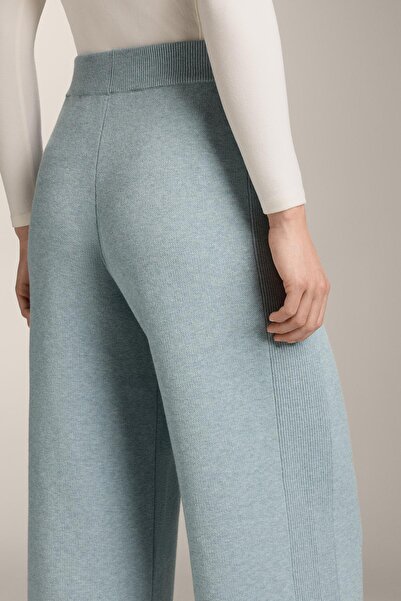 Oysho Straight-leg knit trousers with side rib