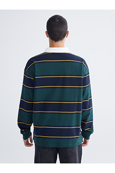 LC Waikiki Ανδρικό φούτερ με ριγέ γιακά πόλο