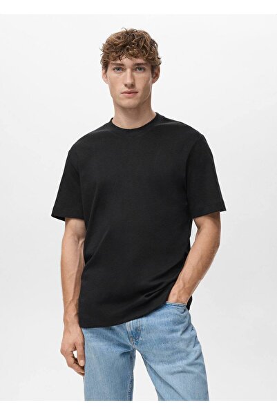 MANGO Man Medium weight regular fit tişört