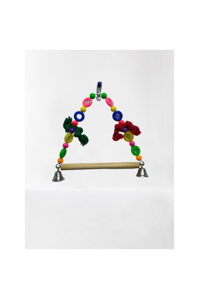 Pets لعبة طيور بلاستيكية مع جرس ارتفاع 18 سم، عرض 20 سم