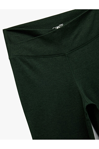 Koton Asymmetrical High Waist Slim Fit Flared Sports Leggings