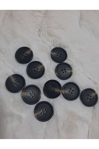 İMREN AKSESUAR Trench Coat, Jacket, Coat, Cardigan Button 2.5 cm Stick Button 1 Pack 10 Pieces (Dark Brown and Beige Color)