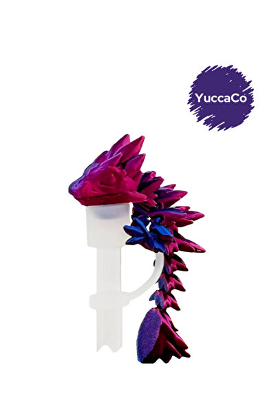 YuccaCo Accessorize Your Life 3D Yanar Döner Ejderha Pipet Tıpası