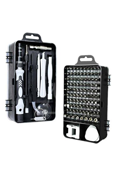 Generic 115-In-1 Magnetic Precision Screwdriver Set Black 15.7 x 5.2 x 9cm