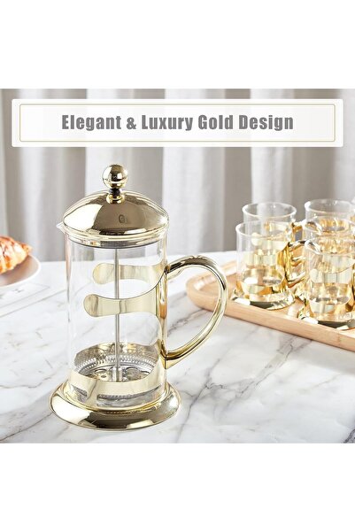 LUXURY French Press Glass Coffee Maker Carafe 800ml