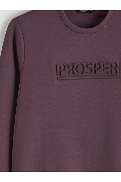 LC Waikiki Ανδρικό φούτερ με στάμπα Crew Neck